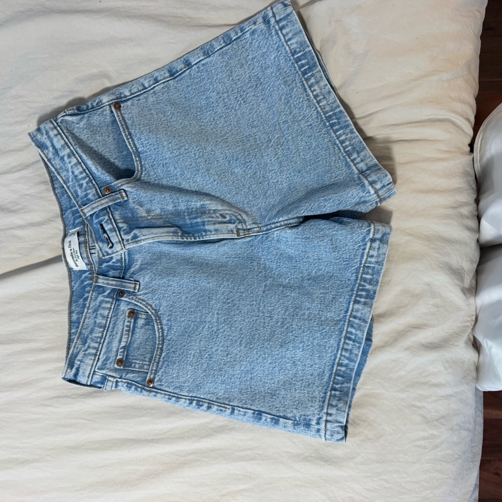 Abercrombie & Fitch Light Blue Jean Shorts